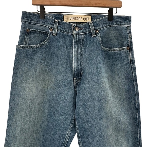 GAP Vintage Cut Wide Leg Baggy Jeans Epoque 100% Cotton | 32" x 30" - Picture 3 of 8